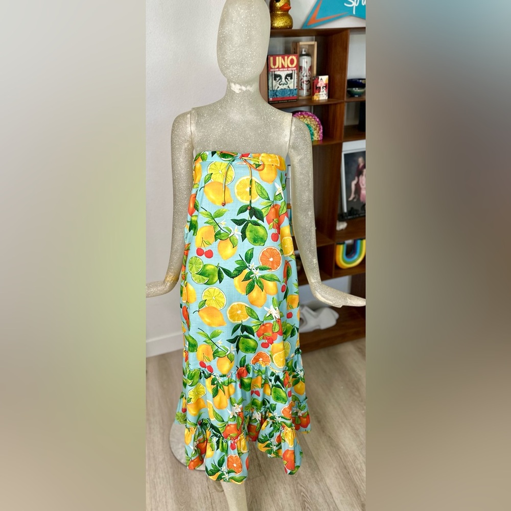 HT 360 Collective Fruit 2-Way Dress/Skirt. Size Medium. Brand new!